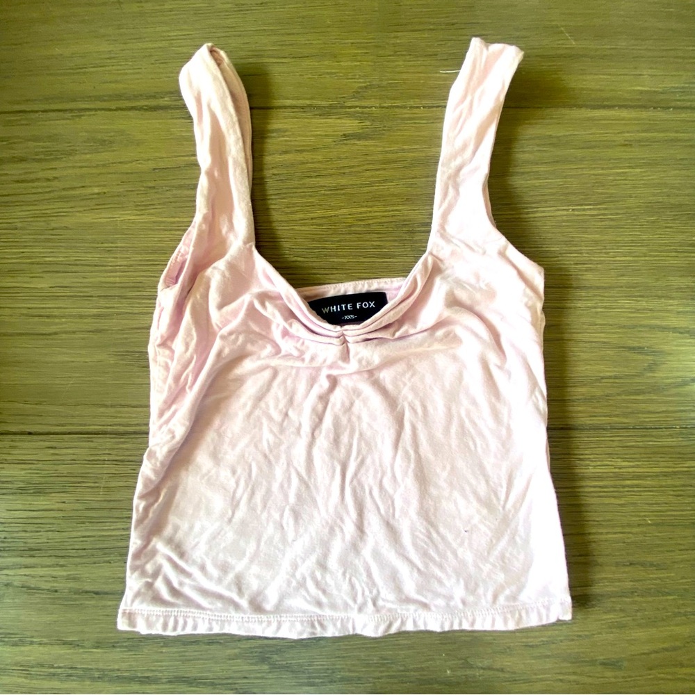 WHITE FOX Taking Off Top baby pink - XXS